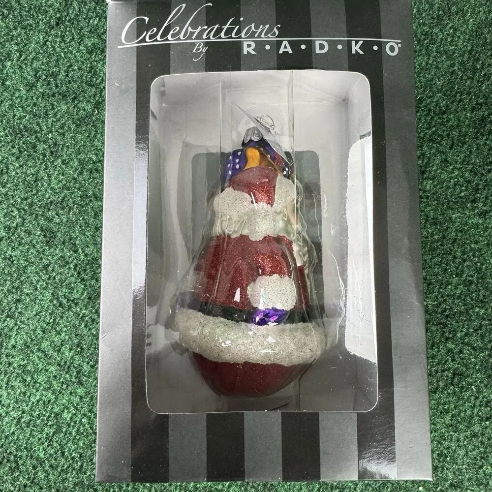 Christopher Radko Celebrations 2011 Santa Claus Ornament with Box